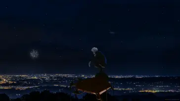 Gojo Satoru Night Fireworks (Jujutsu Kaisen) live wallpaper download