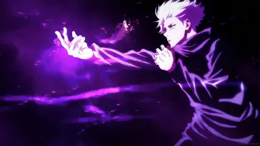 Gojo Satoru With Purple Strokes live wallpaper download