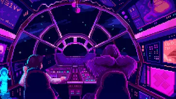 Pixel Cosmic Space live wallpaper download