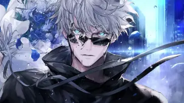 Gojo With Broken Glasses live wallpaper download