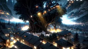 Fantasy Tree House live wallpaper download