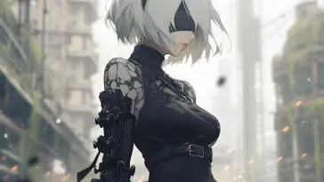 2B in Nier Automata live wallpaper download