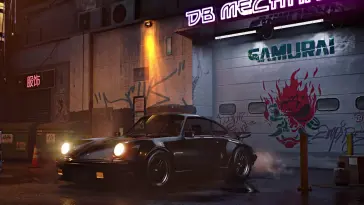Porsche 911 (Cyberpunk 2077) live wallpaper download