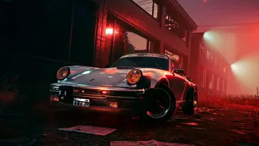 Porsche 911 in Cyberpunk 2077 live wallpaper download