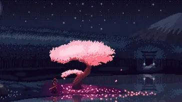 Pixel Sakura live wallpaper download