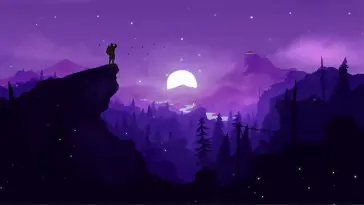 Firewatch (Purple Night) live wallpaper download
