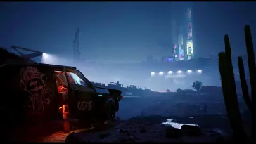 Dystopian Night City live wallpaper download