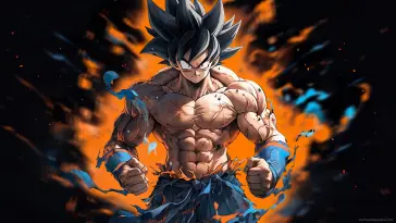 Ripped Body Goku live wallpaper download