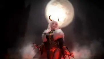 Crimson Moonlight: Vampire Girl live wallpaper download