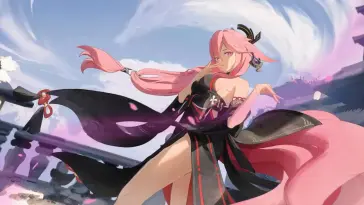 Yae Miko's Serene Dance live wallpaper download