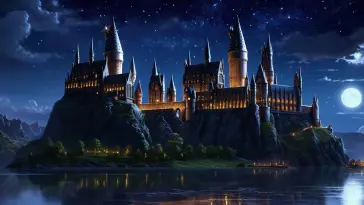 Hogwarts in Moonlight live wallpaper download