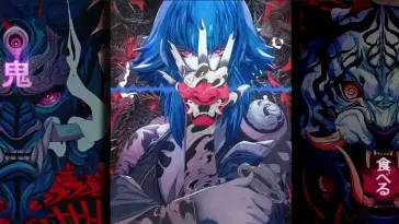 Samurai Demon Mask live wallpaper download