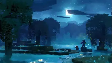 Blue Lake (Minecraft) live wallpaper download