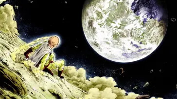 Saitama on the Moon live wallpaper download