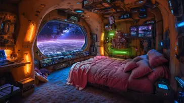 Orbital Space Room live wallpaper download
