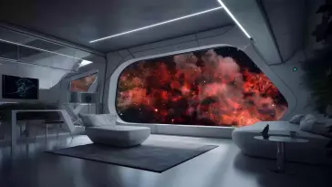 Spaceship Bedroom live wallpaper download