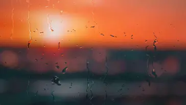 Blurred Sunset While Raining live wallpaper download