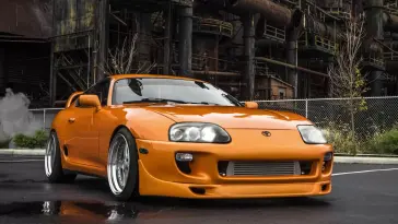 Toyota Supra Orange live wallpaper download