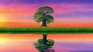 Colorful Sunset Over Lake live wallpaper download