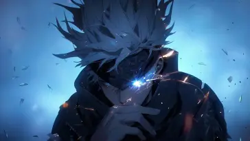 Satoru Blue Glowing Eye live wallpaper download