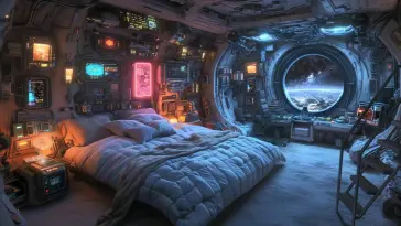 Space Bedroom live wallpaper download