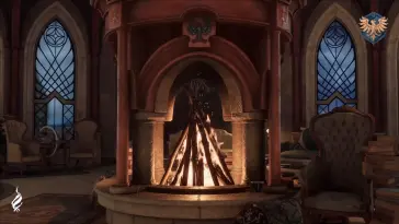 Fireplace in Ravenclaw (Hogwarts Legacy) live wallpaper download