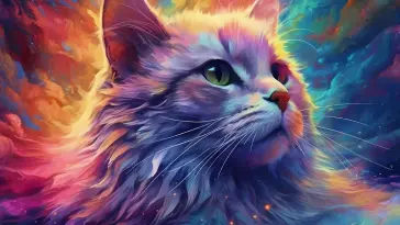 Colorful Cat live wallpaper download