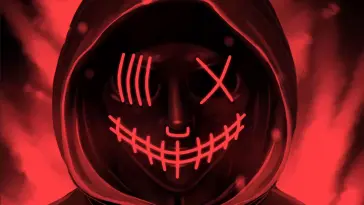 Red Neon Mask live wallpaper download