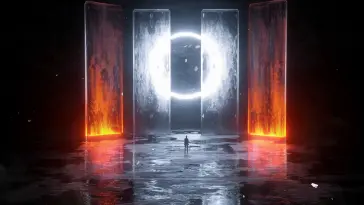 Glowing Pillars live wallpaper download