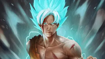 Vegeta Vibrant Blue Hair live wallpaper download