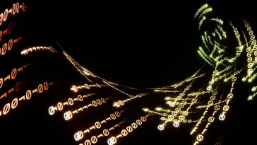 Binary Code Wave live wallpaper download