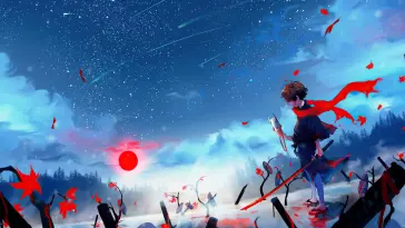 Warrior Holding Katana live wallpaper download