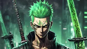 Roronoa Zoro Cyberpunk live wallpaper download