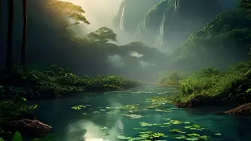 Pond in Jungle live wallpaper download