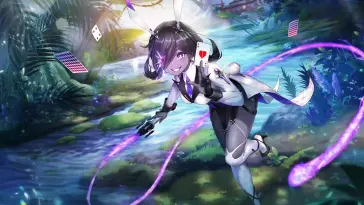 Umi With Playing Card (Tower of Fantasy) live wallpaper download