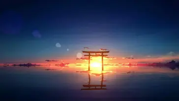 Torii at Sunset live wallpaper download