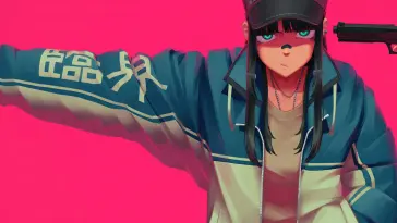 Anime Girl With a Gun live wallpaper download
