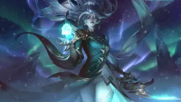 Winterblessed Warrior Diana (LoL) live wallpaper download