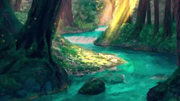 Blue Fantasy River live wallpaper download
