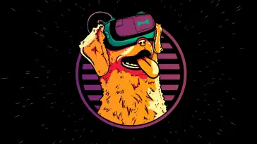 Dog Synthwave live wallpaper download