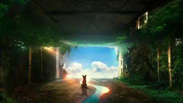 Dog in Post Apocalypse live wallpaper download