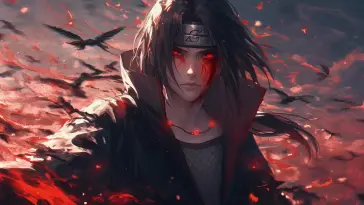 Itachi Fierce Look live wallpaper download