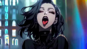 Goth Anime Girl live wallpaper download
