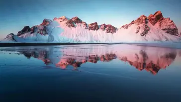 Winter Sunrise Over Mountain live wallpaper download