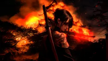Girl With Katana live wallpaper download
