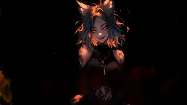 Wolf-Demon Girl live wallpaper download