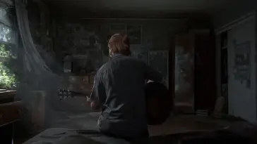 Ellie Playing Guitar in the Room live wallpaper download