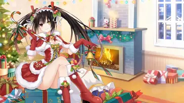 Kurumi Tokisaki on Christmas live wallpaper download