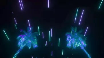 Cyberpunk Palm Trees live wallpaper download