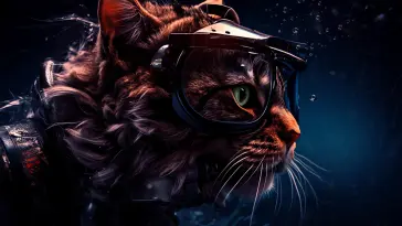 Cat in Glasses live wallpaper download